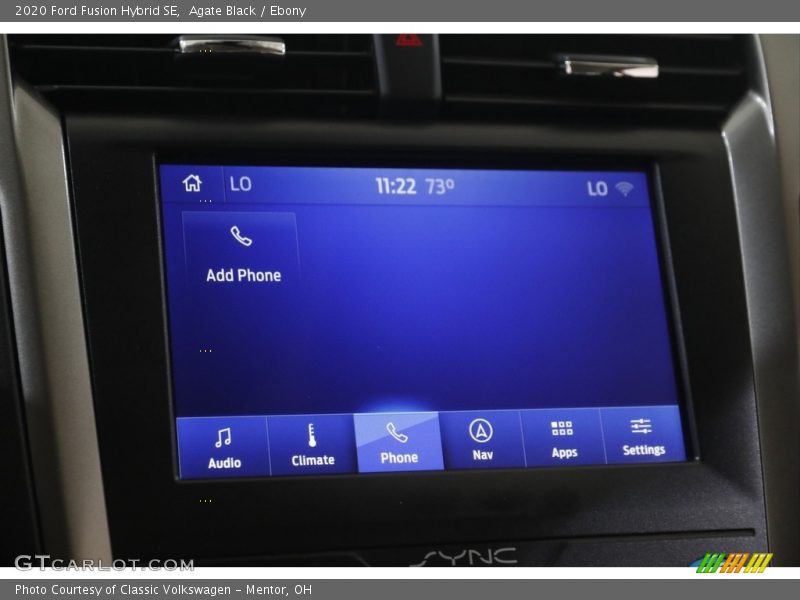 Agate Black / Ebony 2020 Ford Fusion Hybrid SE