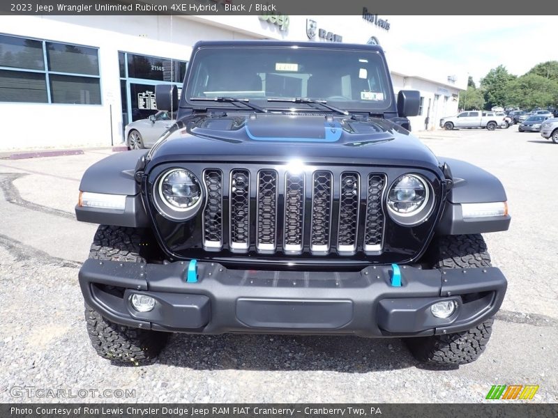 Black / Black 2023 Jeep Wrangler Unlimited Rubicon 4XE Hybrid
