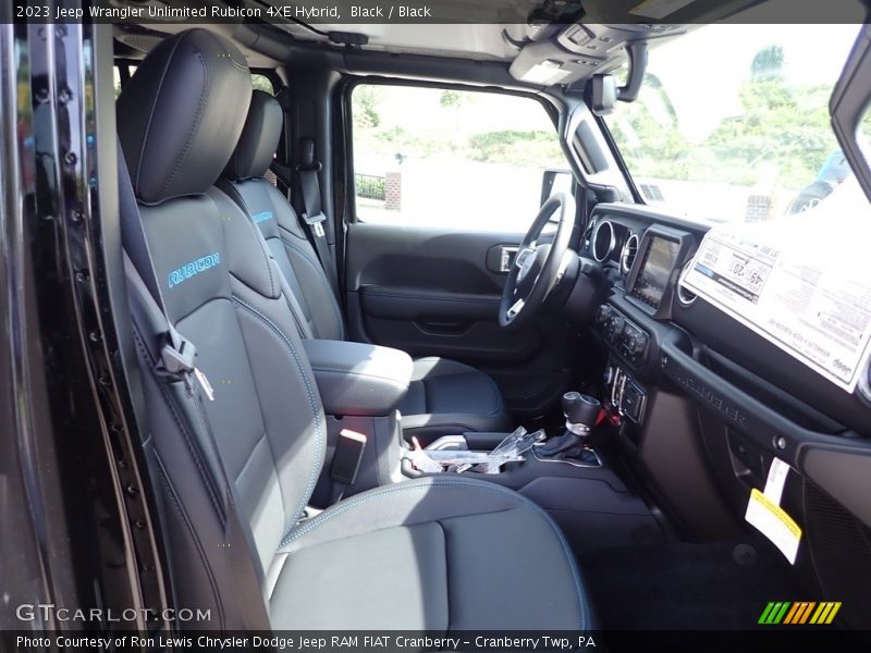Front Seat of 2023 Wrangler Unlimited Rubicon 4XE Hybrid
