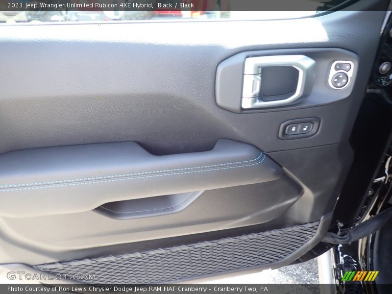 Black / Black 2023 Jeep Wrangler Unlimited Rubicon 4XE Hybrid