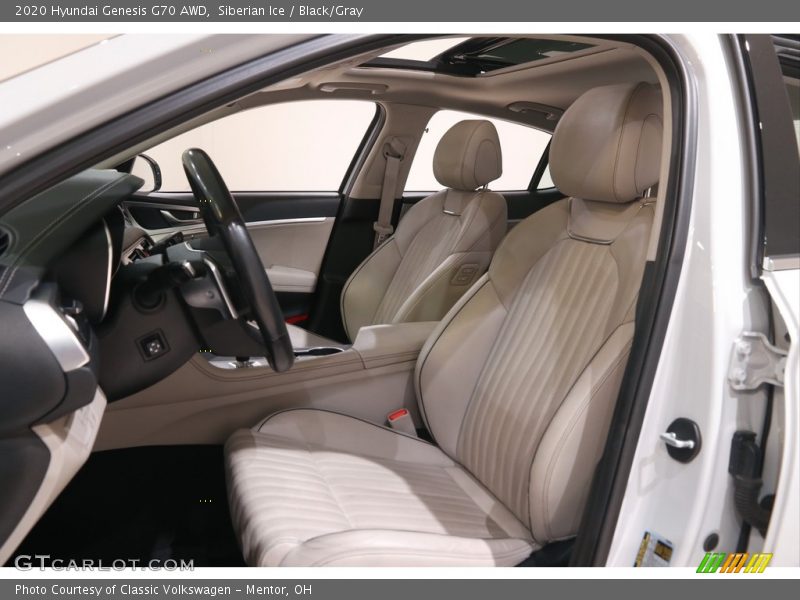  2020 Genesis G70 AWD Black/Gray Interior