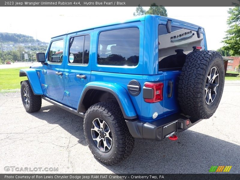 Hydro Blue Pearl / Black 2023 Jeep Wrangler Unlimited Rubicon 4x4