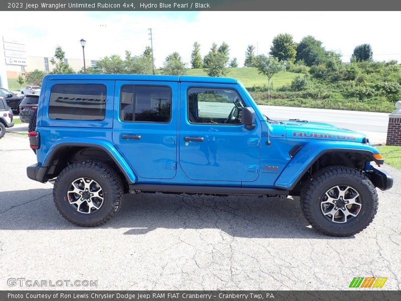 Hydro Blue Pearl / Black 2023 Jeep Wrangler Unlimited Rubicon 4x4