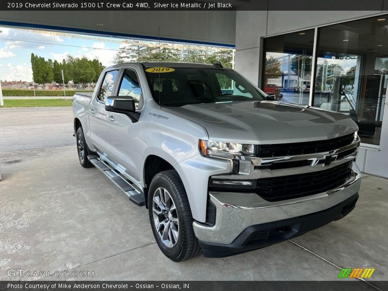 Silver Ice Metallic / Jet Black 2019 Chevrolet Silverado 1500 LT Crew Cab 4WD