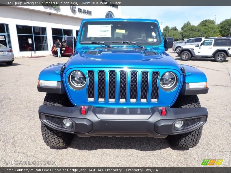Hydro Blue Pearl / Black 2023 Jeep Wrangler Unlimited Rubicon 4x4
