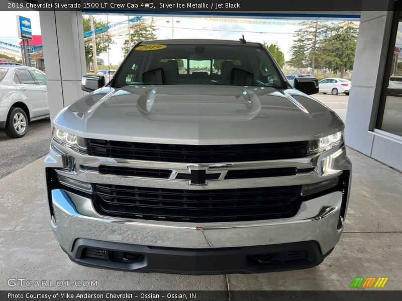 Silver Ice Metallic / Jet Black 2019 Chevrolet Silverado 1500 LT Crew Cab 4WD