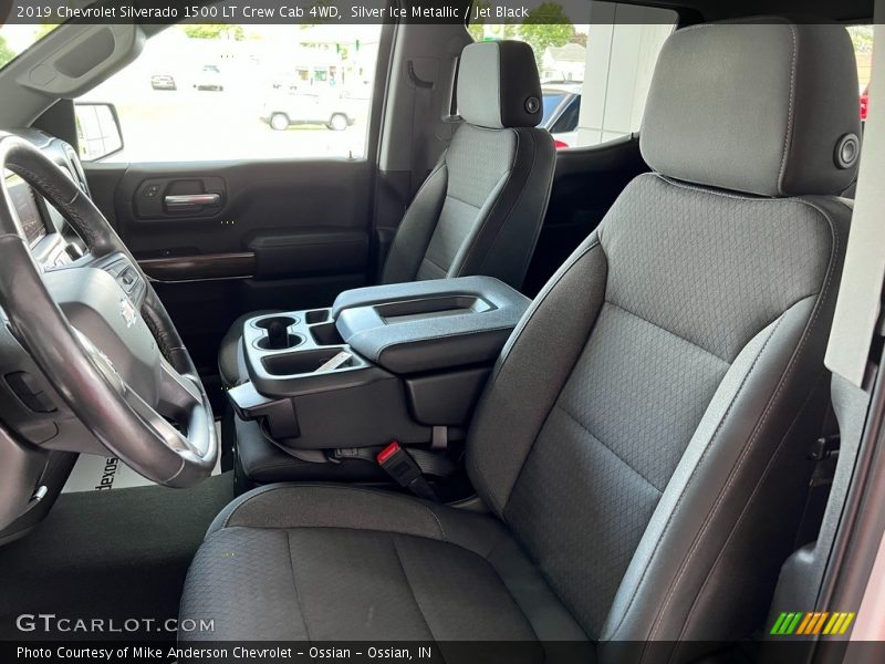 Silver Ice Metallic / Jet Black 2019 Chevrolet Silverado 1500 LT Crew Cab 4WD