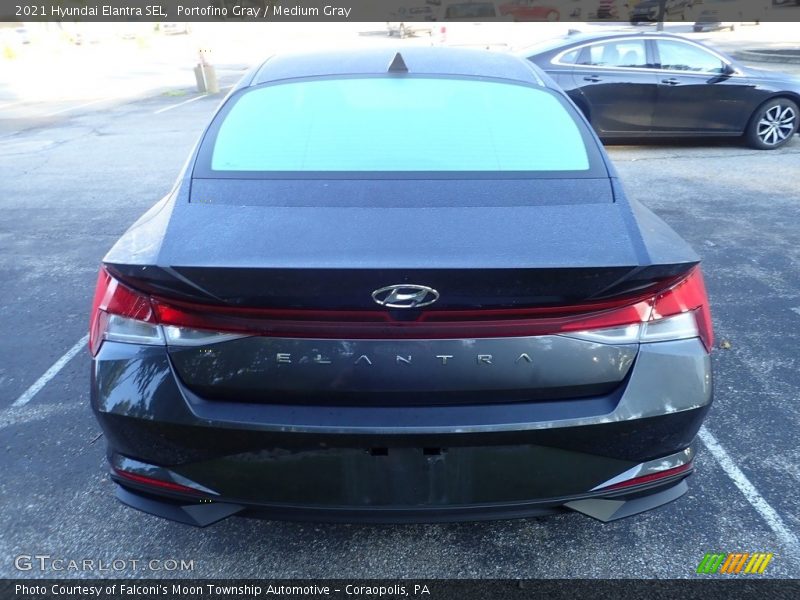 Portofino Gray / Medium Gray 2021 Hyundai Elantra SEL