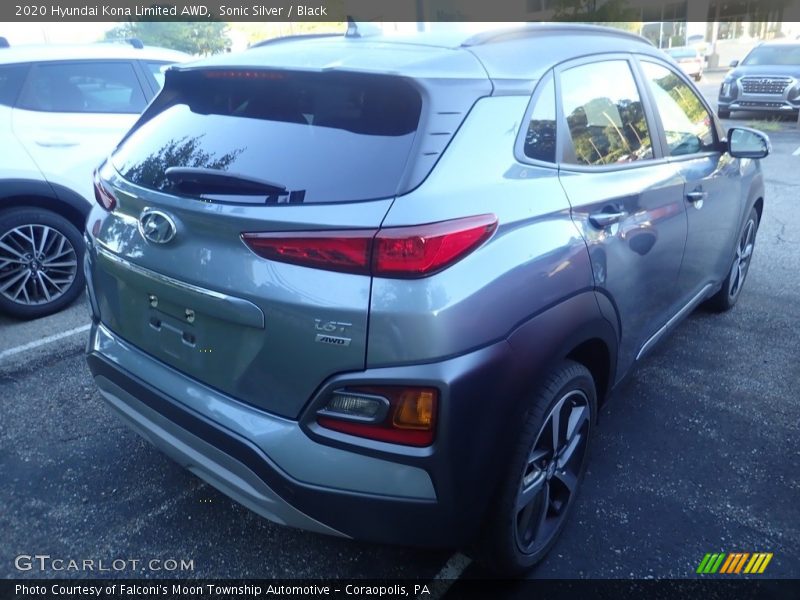 Sonic Silver / Black 2020 Hyundai Kona Limited AWD
