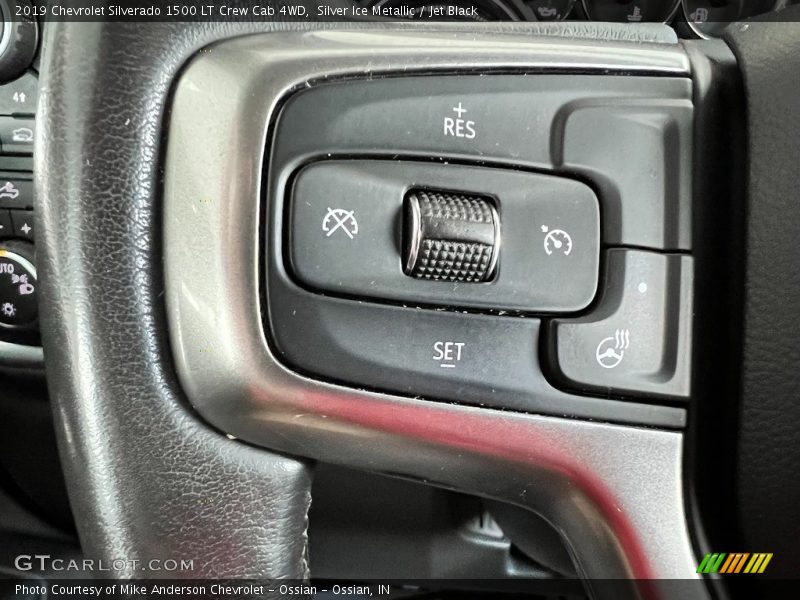 Silver Ice Metallic / Jet Black 2019 Chevrolet Silverado 1500 LT Crew Cab 4WD