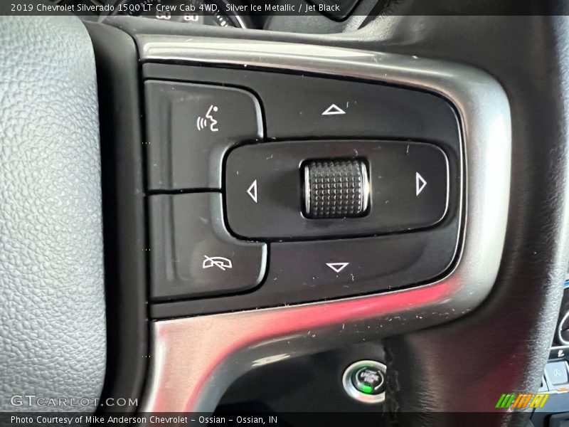 Silver Ice Metallic / Jet Black 2019 Chevrolet Silverado 1500 LT Crew Cab 4WD
