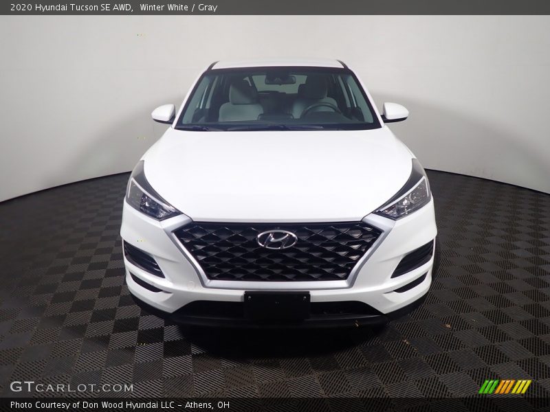 Winter White / Gray 2020 Hyundai Tucson SE AWD