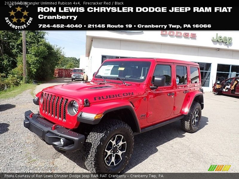 Firecracker Red / Black 2022 Jeep Wrangler Unlimited Rubicon 4x4