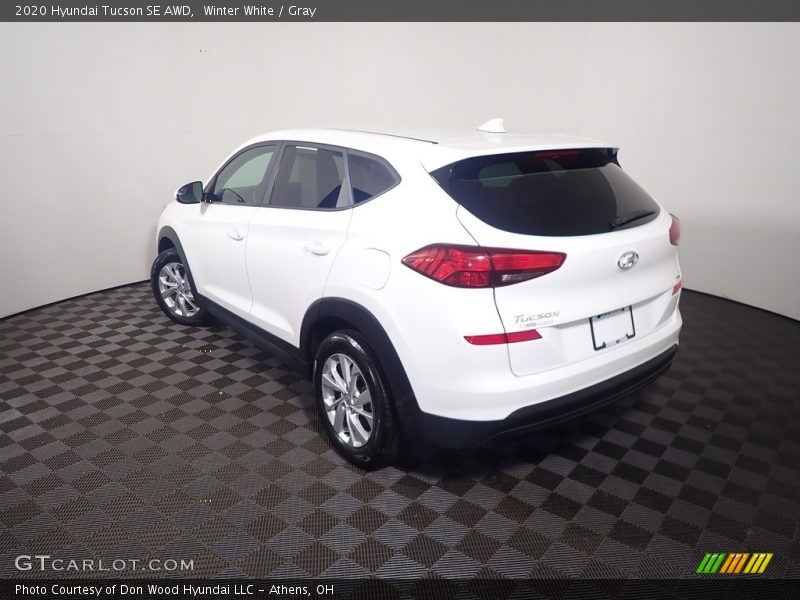 Winter White / Gray 2020 Hyundai Tucson SE AWD