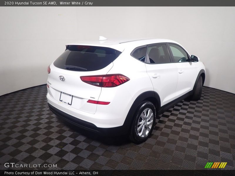Winter White / Gray 2020 Hyundai Tucson SE AWD