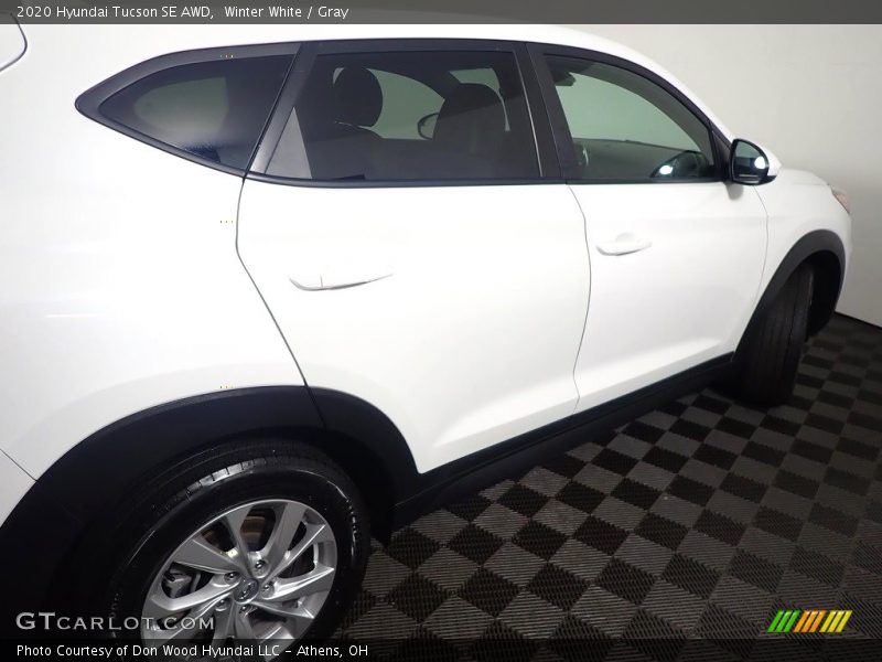 Winter White / Gray 2020 Hyundai Tucson SE AWD
