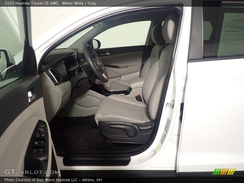 Winter White / Gray 2020 Hyundai Tucson SE AWD