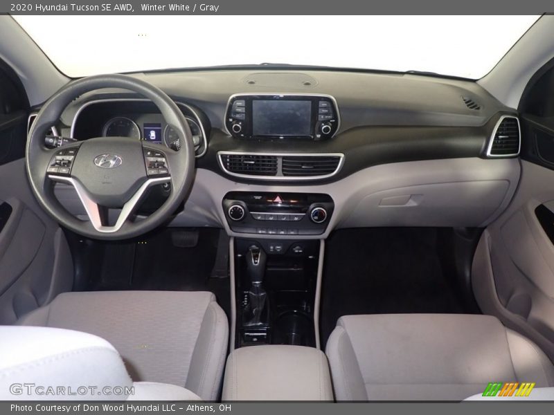 Winter White / Gray 2020 Hyundai Tucson SE AWD