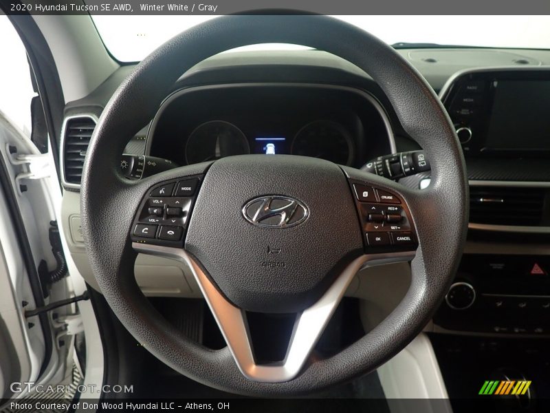 Winter White / Gray 2020 Hyundai Tucson SE AWD