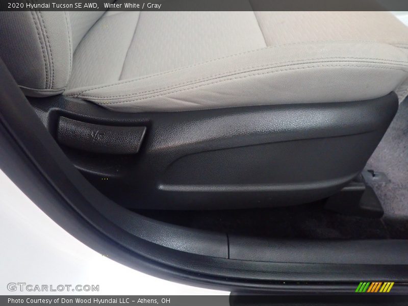 Winter White / Gray 2020 Hyundai Tucson SE AWD