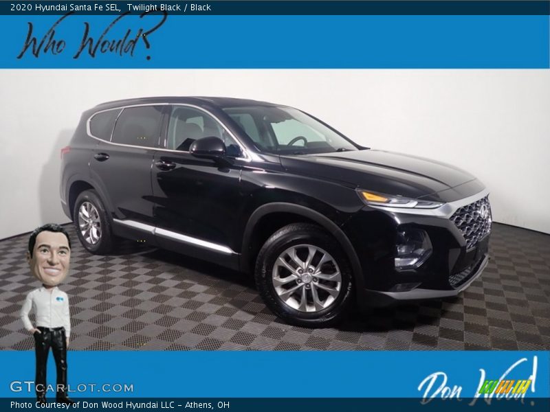 Twilight Black / Black 2020 Hyundai Santa Fe SEL