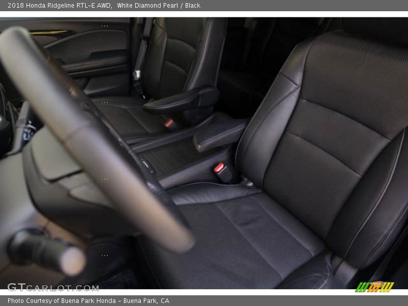 White Diamond Pearl / Black 2018 Honda Ridgeline RTL-E AWD