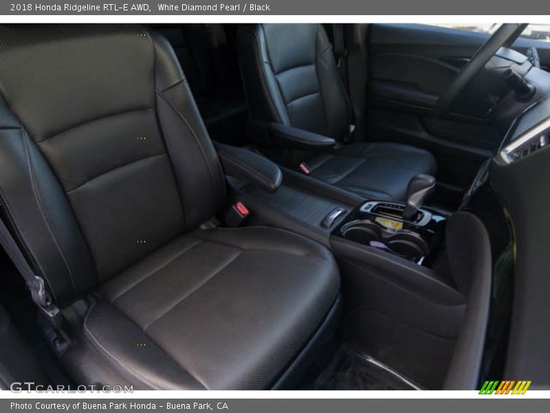 White Diamond Pearl / Black 2018 Honda Ridgeline RTL-E AWD