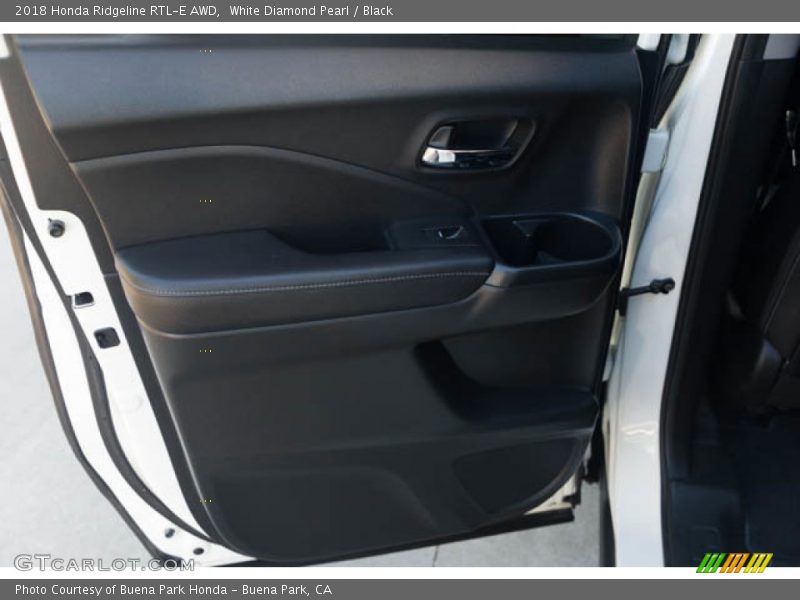 White Diamond Pearl / Black 2018 Honda Ridgeline RTL-E AWD