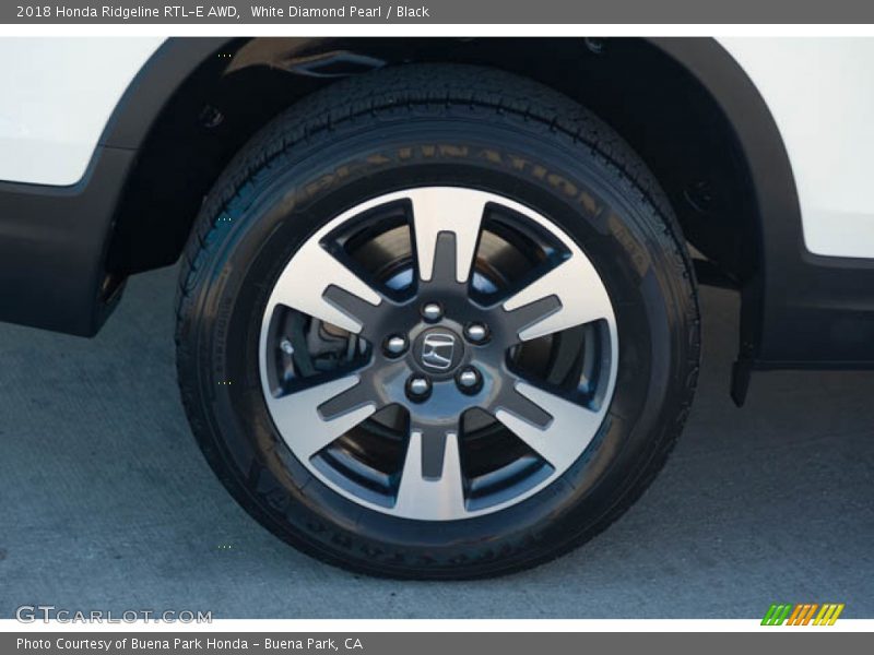 White Diamond Pearl / Black 2018 Honda Ridgeline RTL-E AWD