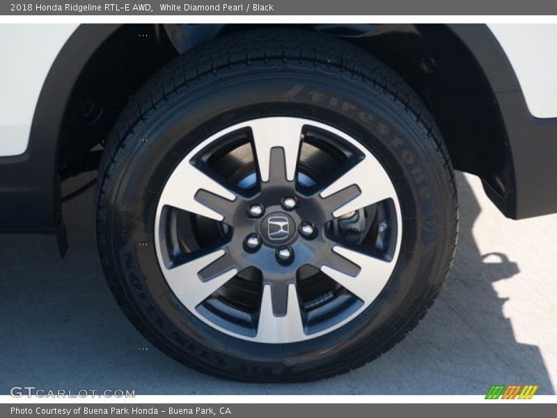 White Diamond Pearl / Black 2018 Honda Ridgeline RTL-E AWD