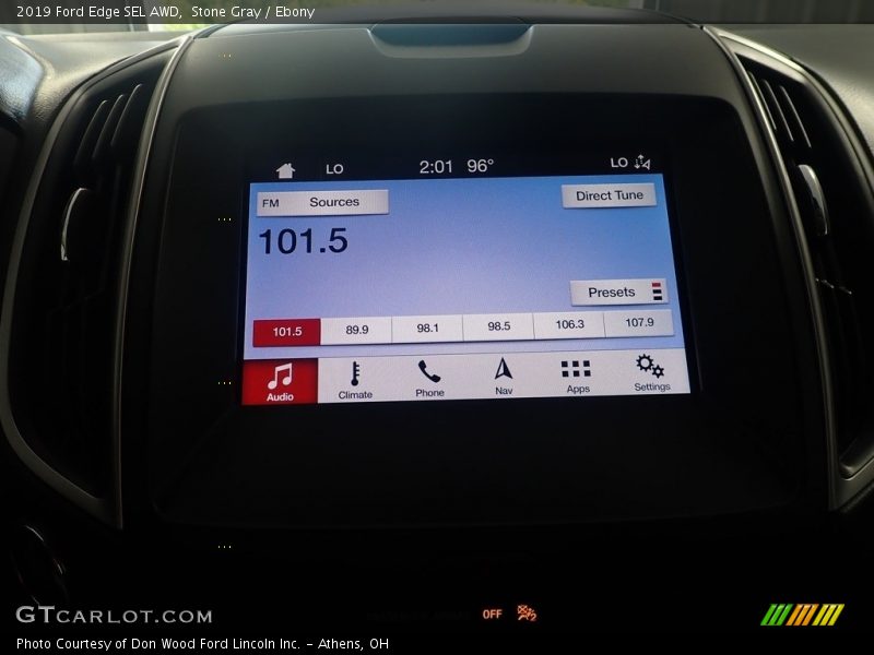 Stone Gray / Ebony 2019 Ford Edge SEL AWD