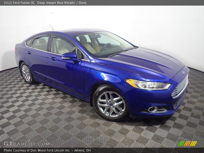 Deep Impact Blue Metallic / Dune 2013 Ford Fusion SE