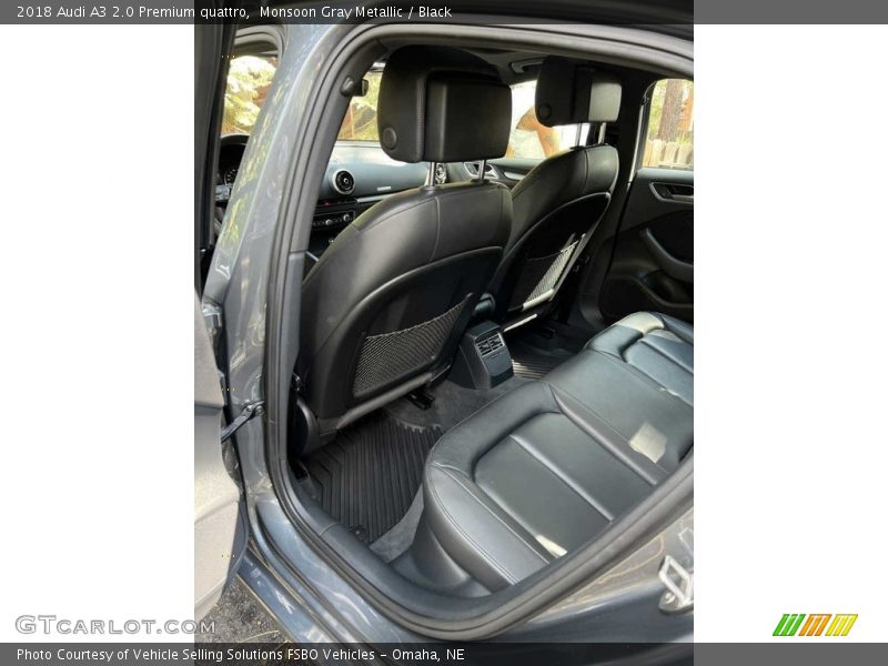 Monsoon Gray Metallic / Black 2018 Audi A3 2.0 Premium quattro