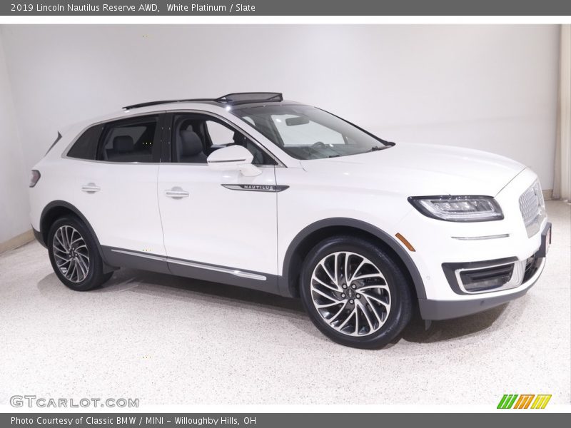 White Platinum / Slate 2019 Lincoln Nautilus Reserve AWD