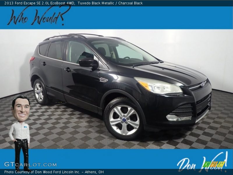 Tuxedo Black Metallic / Charcoal Black 2013 Ford Escape SE 2.0L EcoBoost 4WD
