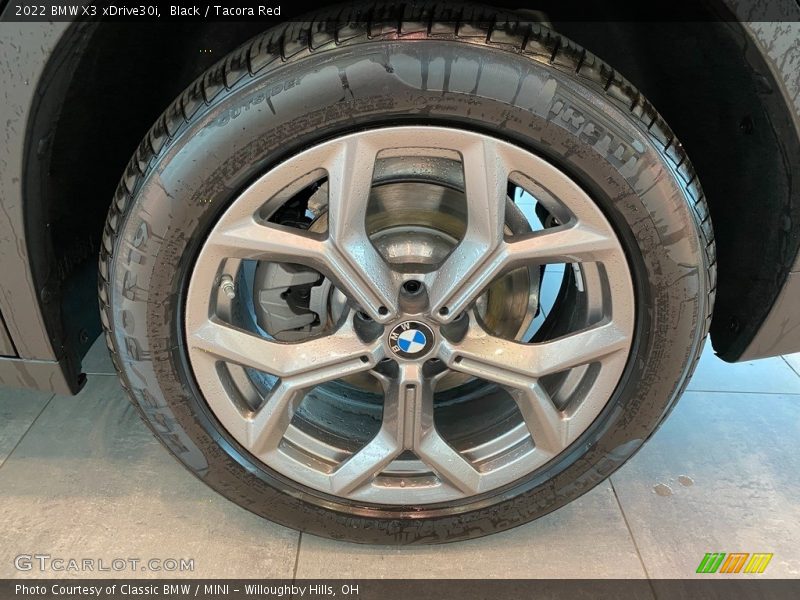 Black / Tacora Red 2022 BMW X3 xDrive30i