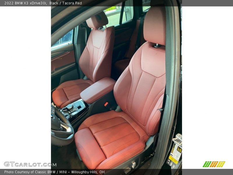 Black / Tacora Red 2022 BMW X3 xDrive30i