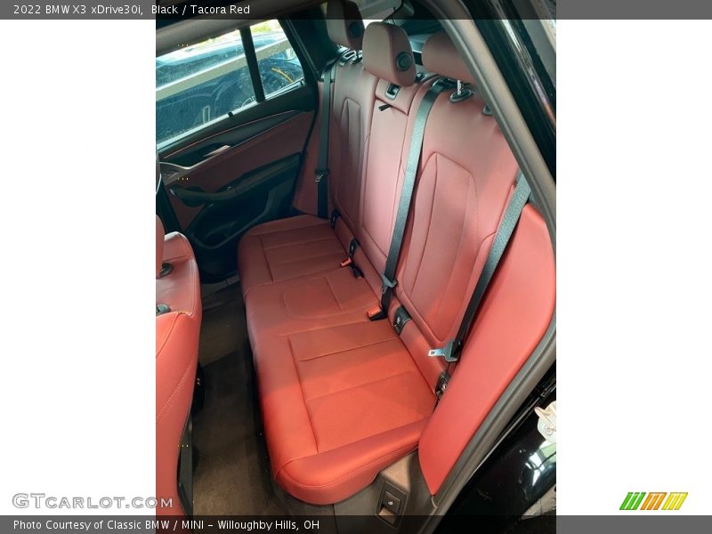 Black / Tacora Red 2022 BMW X3 xDrive30i