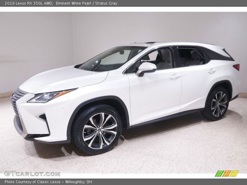 Eminent White Pearl / Stratus Gray 2019 Lexus RX 350L AWD
