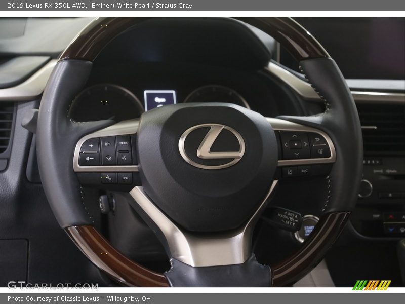 Eminent White Pearl / Stratus Gray 2019 Lexus RX 350L AWD