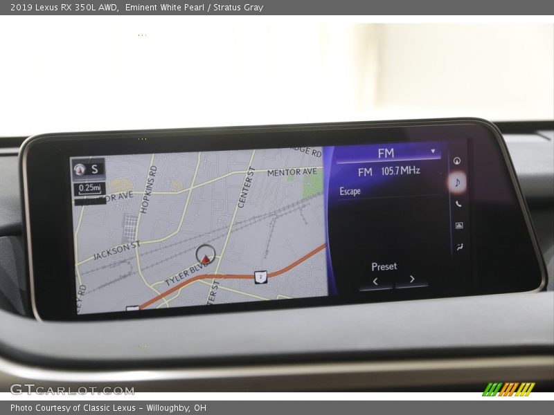 Eminent White Pearl / Stratus Gray 2019 Lexus RX 350L AWD