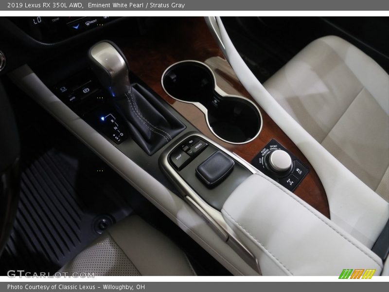 Eminent White Pearl / Stratus Gray 2019 Lexus RX 350L AWD