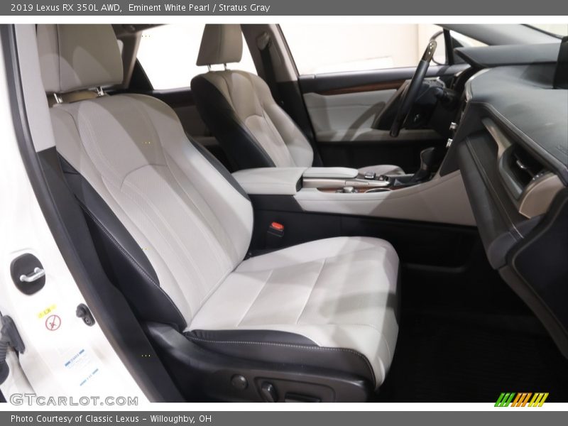 Eminent White Pearl / Stratus Gray 2019 Lexus RX 350L AWD