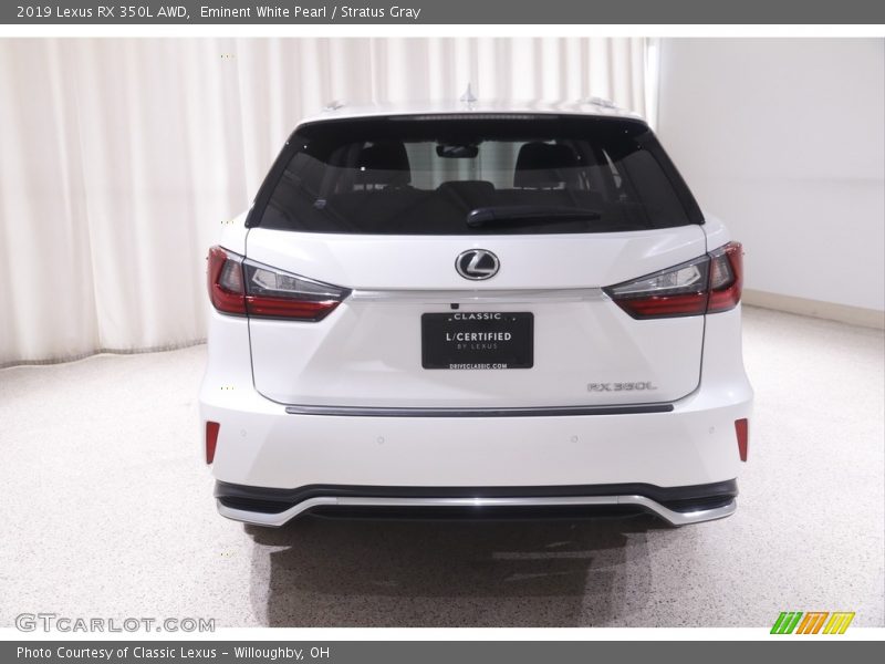 Eminent White Pearl / Stratus Gray 2019 Lexus RX 350L AWD