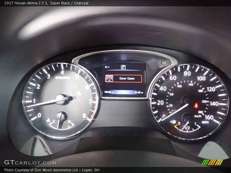Super Black / Charcoal 2017 Nissan Altima 2.5 S