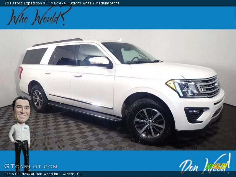 Oxford White / Medium Stone 2018 Ford Expedition XLT Max 4x4