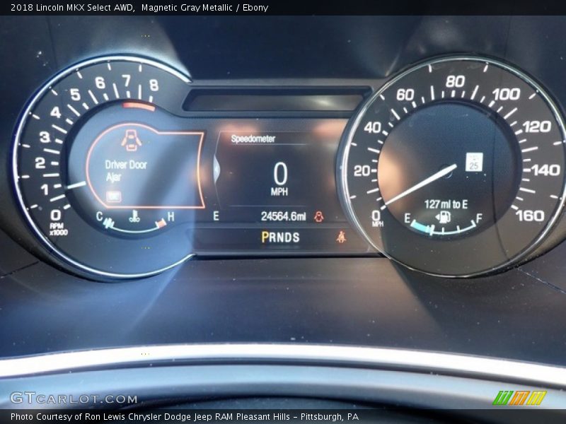  2018 MKX Select AWD Select AWD Gauges