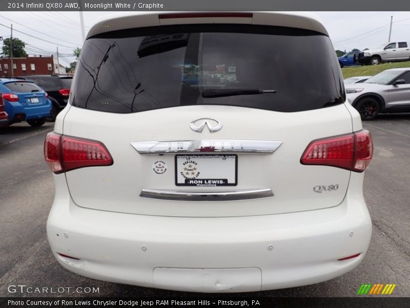 Moonlight White / Graphite 2014 Infiniti QX80 AWD