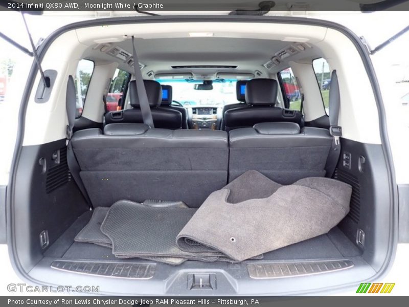 Moonlight White / Graphite 2014 Infiniti QX80 AWD