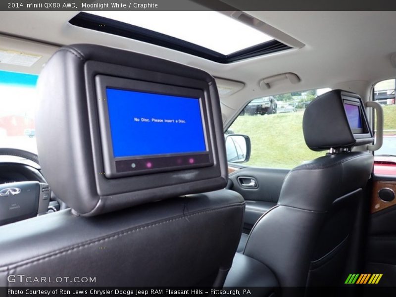 Moonlight White / Graphite 2014 Infiniti QX80 AWD